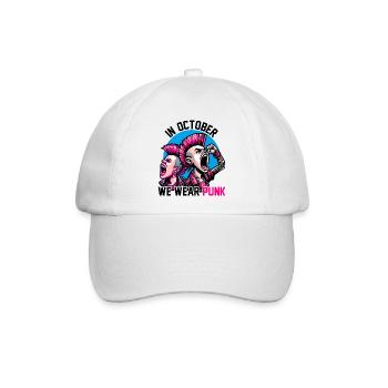 IM OKTOBER TRAGEN WIR PUNK - Baseballkappe - Weiß/Weiß - Vorne
