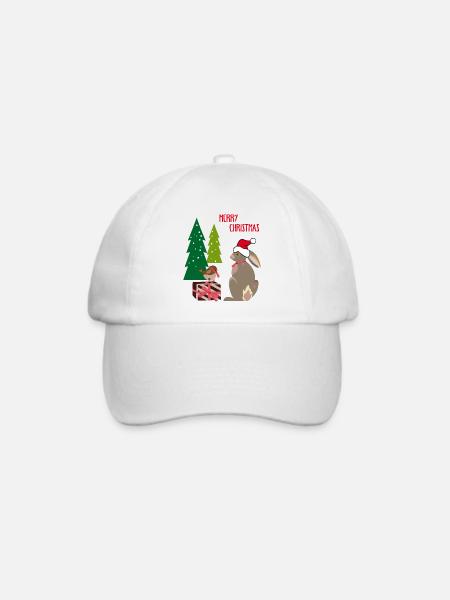 Merry Christmas - Baseballkappe - Weiß/Weiß