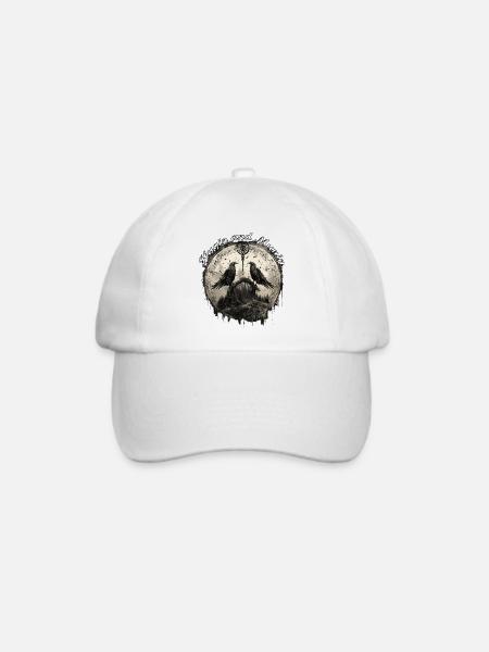 Hugin & Munin Raben Odins Wikinger Design - Baseballkappe - Weiß/Weiß