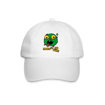 Freakin' Up and Down Cartoon Monster - Baseballkappe - Weiß/Weiß - Vorne