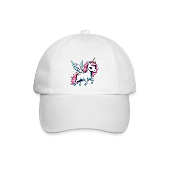 Licorne Einhorn Kawaii - Baseballkappe - Weiß/Weiß - Vorne