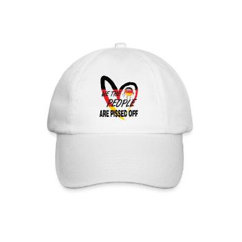 We the people are pissed off - Baseballkappe - Weiß/Weiß - Vorne