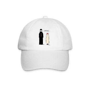 Nonne und Priester: Na dann - Baseballkappe - Weiß/Weiß - Vorne