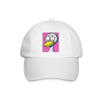 interaktive Farben ängstliche Ente - Baseballkappe - Weiß/Weiß - Vorne