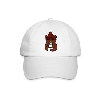 Temperatur für Kaffee - Baseballkappe - Weiß/Weiß - Vorne