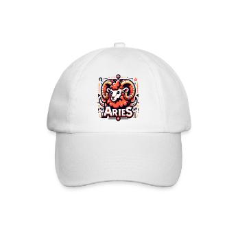 Aries - Baseballkappe - Weiß/Weiß - Vorne