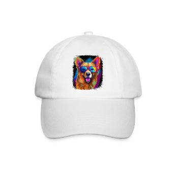 bday beagle lovers mammal canine chihuahua - Baseballkappe - Weiß/Weiß - Vorne