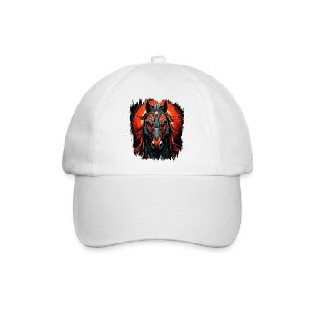 mane humor sports horse quarter horse wild horse - Baseballkappe - Weiß/Weiß - Vorne