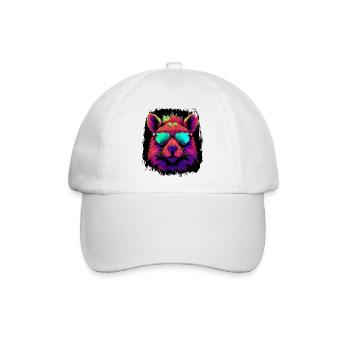 present birthday present idea pet - Baseballkappe - Weiß/Weiß - Vorne