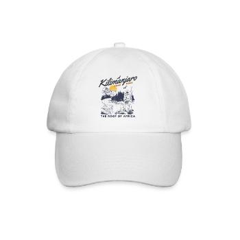 Kilimandscharo - Das Dach Afrikas - Baseballkappe - Weiß/Weiß - Vorne