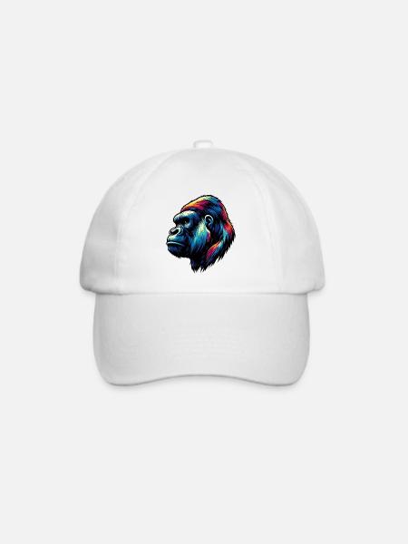 Gorilla - Baseballkappe - Weiß/Weiß