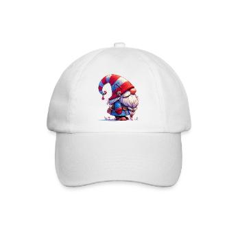 Gnom-Goblin-Elf - Baseballkappe - Weiß/Weiß - Vorne