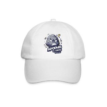 Apophis 13.04.2029 / Interstellares Objekt 99942 - Baseballkappe - Weiß/Weiß - Vorne