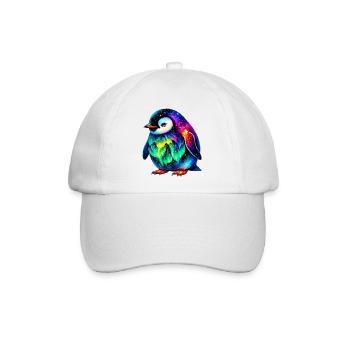 Aurora Borealis Pinguin - Baseballkappe - Weiß/Weiß - Vorne