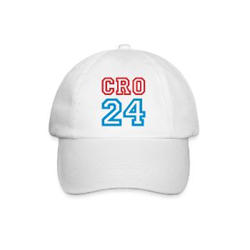 Croatia Kroatien - Baseballkappe - Weiß/Weiß - Vorne