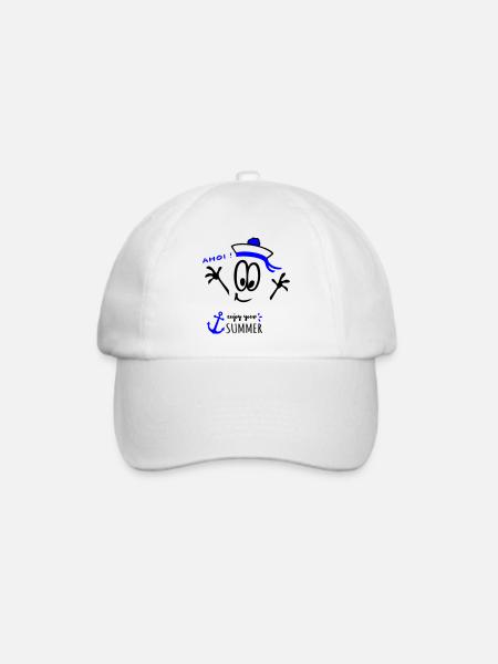 Matrose Ahoi - Baseballkappe - Weiß/Weiß