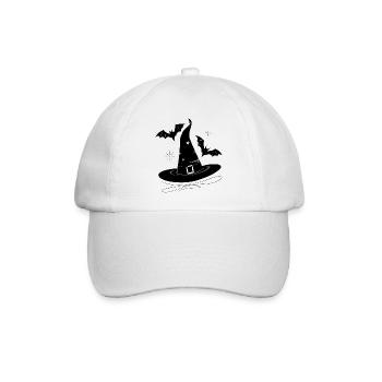Hexenhut Fledermaus Walpurgisnacht - Baseballkappe - Weiß/Weiß - Vorne