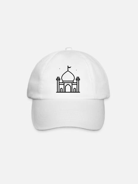 Moschee - Baseballkappe - Weiß/Weiß