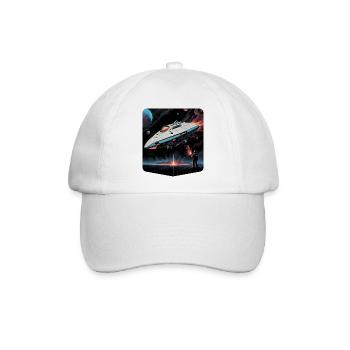 Ai Planet Raumschiff - Baseballkappe - Weiß/Weiß - Vorne