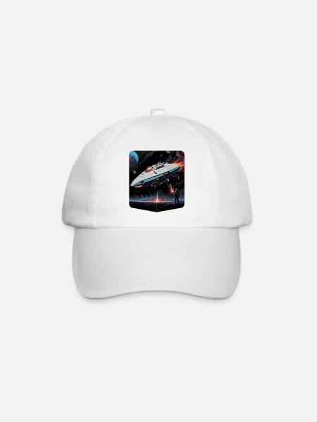 Ai Planet Raumschiff - Baseballkappe - Weiß/Weiß