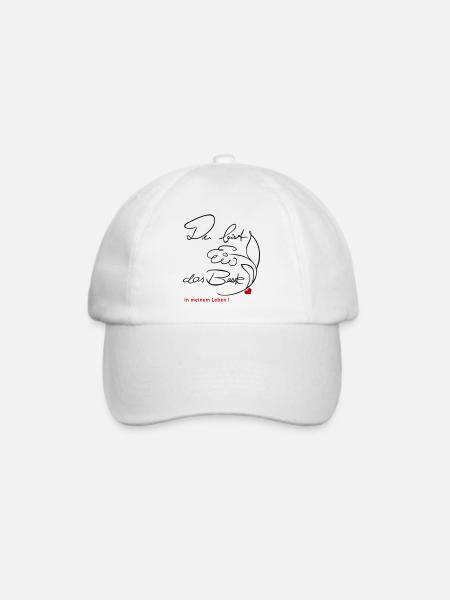 Du bist das Beste - Baseballkappe - Weiß/Weiß