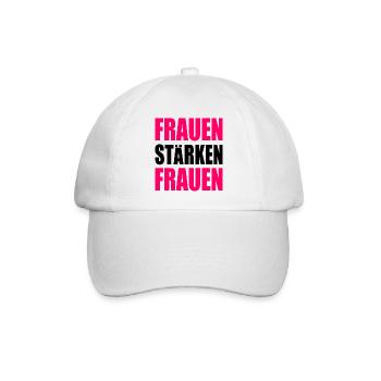 frauen stärken frauen - Baseballkappe - Weiß/Weiß - Vorne