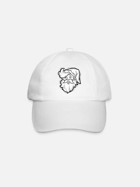 Weihnachtsmann - Baseballkappe - Weiß/Weiß