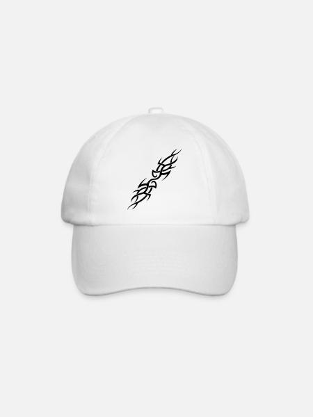 tribal - Baseballkappe - Weiß/Weiß