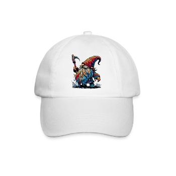 Gnom - Baseballkappe - Weiß/Weiß - Vorne