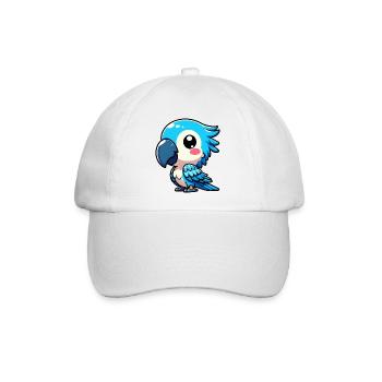 Papagei - Baseballkappe - Weiß/Weiß - Vorne