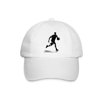 Basketballspieler - Baseballkappe - Weiß/Weiß - Vorne