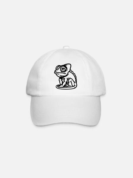Chamäleon - Baseballkappe - Weiß/Weiß