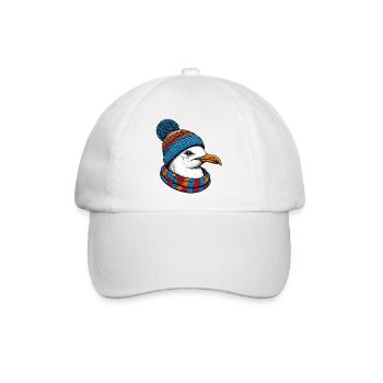 Möwe - Baseballkappe - Weiß/Weiß - Vorne