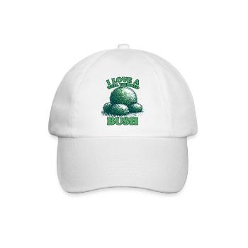 Ich liebe einen gut getrimmten Busch - Baseballkappe - Weiß/Weiß - Vorne