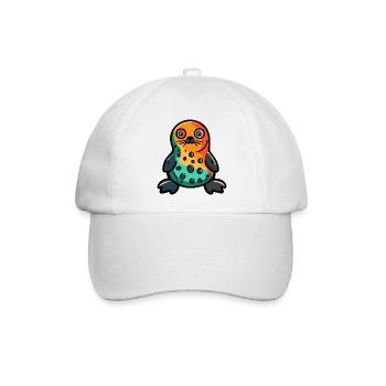 Robbe Tier Halloween Tier - Baseballkappe - Weiß/Weiß - Vorne