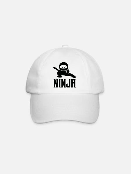 ninja comic - Baseballkappe - Weiß/Weiß