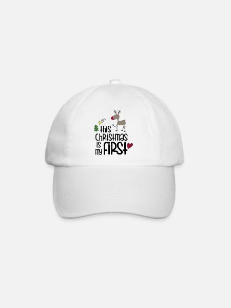 my first Christmas - Baseballkappe - Weiß/Weiß