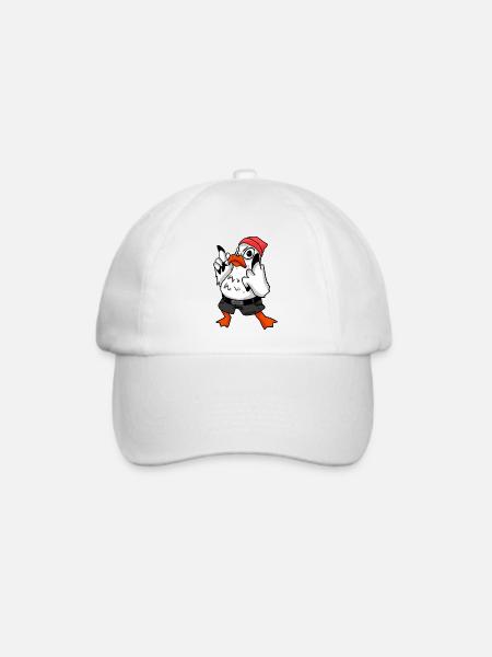 Möwe Cool - Baseballkappe - Weiß/Weiß