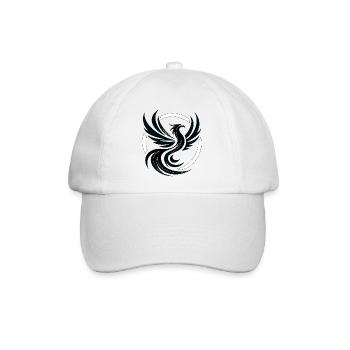 Phoenix schwarz-weiß - Baseballkappe - Weiß/Weiß - Vorne
