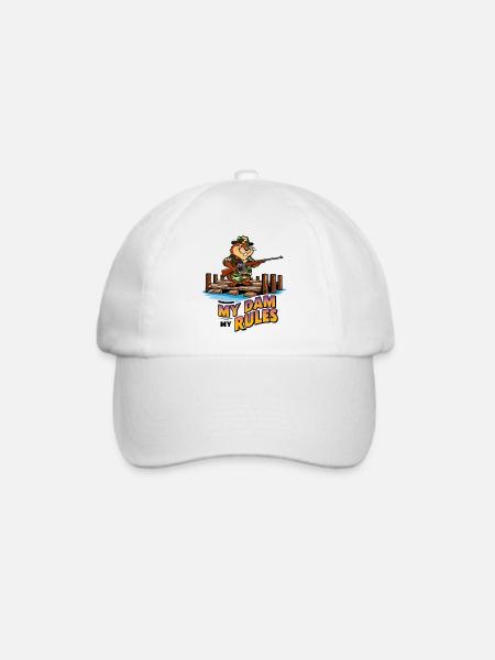 Bieber Wachmann - Baseballkappe - Weiß/Weiß