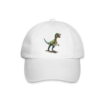 Das Aussterben der Dinosaurier - Baseballkappe - Weiß/Weiß - Vorne