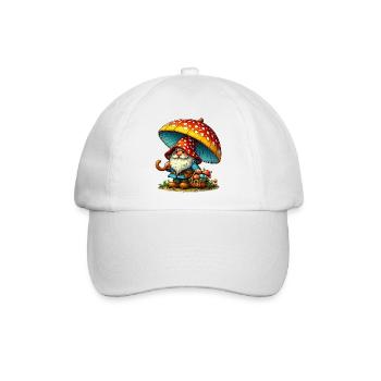 Gnom - Baseballkappe - Weiß/Weiß - Vorne
