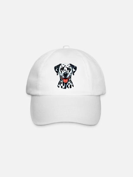 Dalmatiner Hund - Baseballkappe - Weiß/Weiß