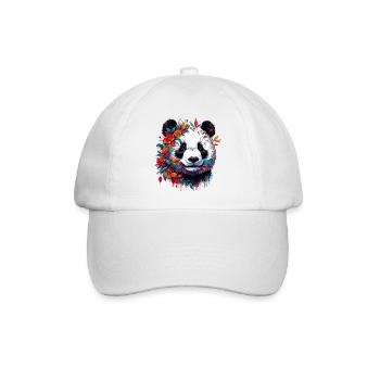 Panda - Baseballkappe - Weiß/Weiß - Vorne