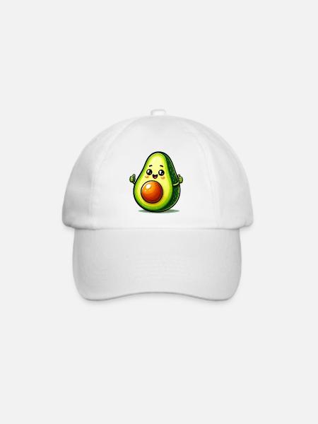 Avocado - Baseballkappe - Weiß/Weiß