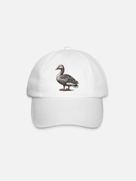 Gans - Baseballkappe - Weiß/Weiß