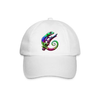 Gecko - Baseballkappe - Weiß/Weiß - Vorne