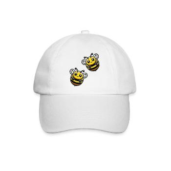 hummel biene 2 - Baseballkappe - Weiß/Weiß - Vorne
