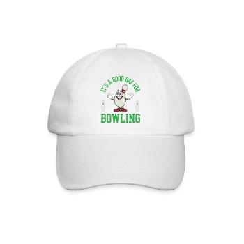 Es ist ein guter Tag zum Bowling - Baseballkappe - Weiß/Weiß - Vorne
