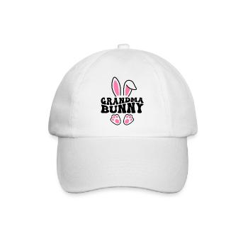 Grandma Bunny - Baseballkappe - Weiß/Weiß - Vorne